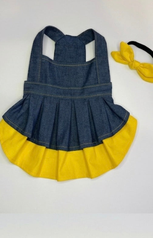 Mom Power Denim Yellow