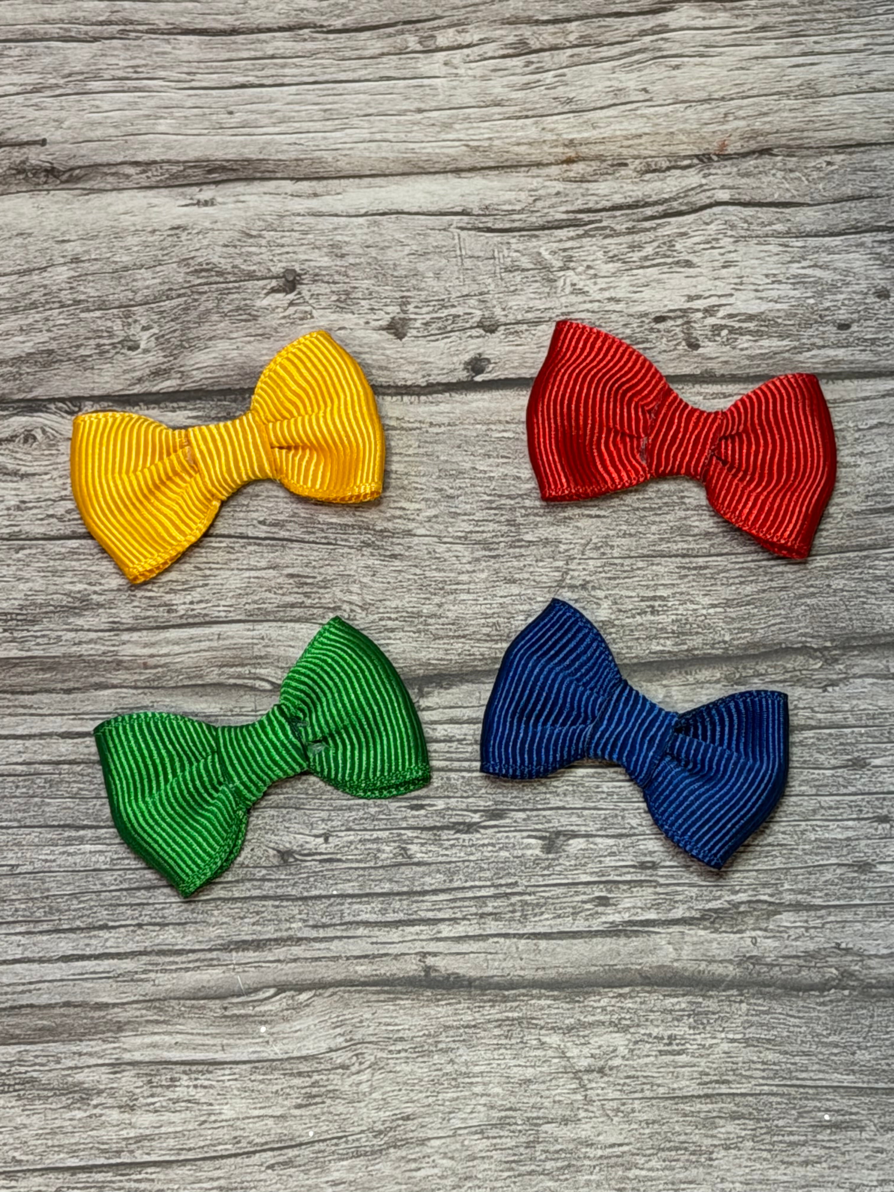 Mini Puppy Bow Set – 3.5 cm (4 Pack)